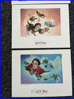 16 Harry Potter Prints by Warner Bros 2000- Sorcerer' Stone, Pig Snout- RARE