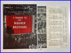 1956 Warner Bros Tribute National Film Theatre Bogart Cagney Film Programme Rare