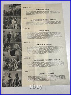1956 Warner Bros Tribute National Film Theatre Bogart Cagney Film Programme Rare