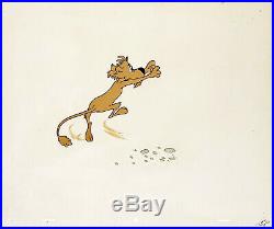 1961 Rare Warner Bros Rocky Lion Elmer Fudd Original Production Animation Cel