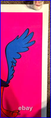1968 ROAD RUNNER ARTKO STUDIOS LITHO BLACKLIGHT WARNER BROS 23x35 NOS MT RARE