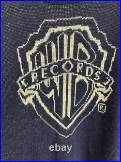 1970s Warner Bros Warner Brothers WB Records sweater collectible RARE promo 1970s Warner Bros Warner Brothers WB Records sweater collectible RARE promo