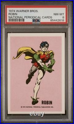 1974 Warner Bros. National Periodical Cards Robin PSA 8? RARE