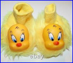 1976 Rare Warner Bros Tweety Bird Baby Booties/Shoes Shaggy Rubber Head Tweety