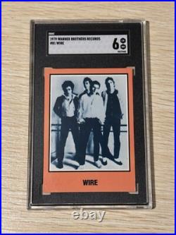 1979 WIRE #81 Warner Brothers Bros. Records Promo Card 6 GRADED SGC Rare