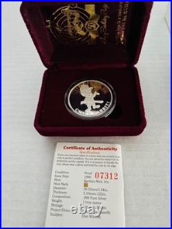 1990 WARNER BROS Elmer Fudd Limited Proof Edition 1oz. 999 Silver Coin RARE