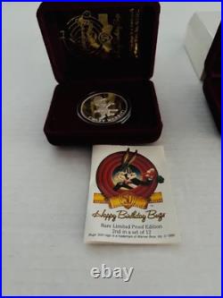 1990 WARNER BROS Elmer Fudd Limited Proof Edition 1oz. 999 Silver Coin RARE