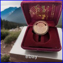 1990 Warner Bros Bugs Bunny 1 oz. 999 Silver Coin 50th Birthday WithCOA & Box Rare