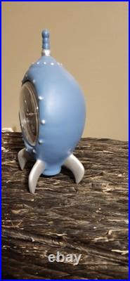 1995 RARE Warner Bros Marvin The Martian Rocket Ship Table Clock