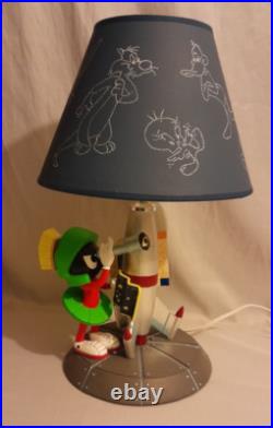 1996 Rare Warner Bros Store Exclusive Marvin the Martin Table Lamp withShade