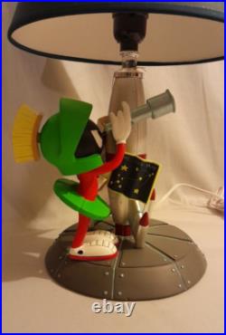 1996 Rare Warner Bros Store Exclusive Marvin the Martin Table Lamp withShade