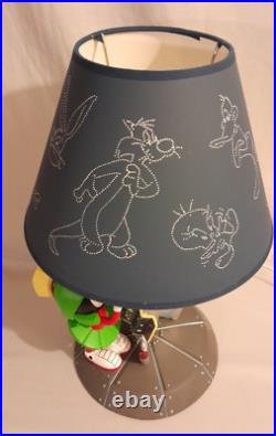 1996 Rare Warner Bros Store Exclusive Marvin the Martin Table Lamp withShade