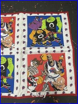 1996 Warner Bros Space Jam Michael Jordan Baby Quilt Blanket New Rare