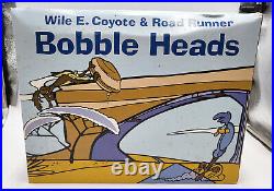 1996 Warner Bros. Wile E. Coyote & Road Runner Bobble Heads With Open Box Rare 1996 Warner Bros. Wile E. Coyote & Road Runner Bobble Heads With Open Box Rare