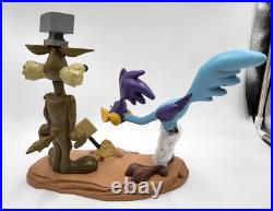 1996 Warner Bros. Wile E. Coyote & Road Runner Bobble Heads With Open Box Rare 1996 Warner Bros. Wile E. Coyote & Road Runner Bobble Heads With Open Box Rare