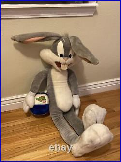 1996 Warner Brothers Bugs Bunny Looney Tunes Space Jam Large 40 Dole Plush Rare