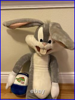 1996 Warner Brothers Bugs Bunny Looney Tunes Space Jam Large 40 Dole Plush Rare