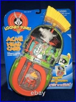 1997 Looney Tunes ACME Head Cases Marvin The Martian Mini Playset RARE MOC