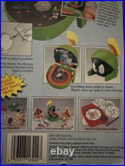 1997 Looney Tunes ACME Head Cases Marvin The Martian Mini Playset RARE MOC