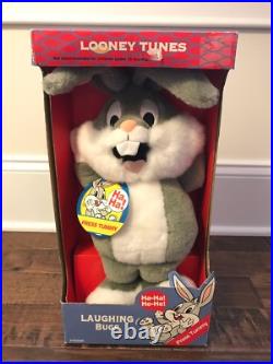 1998 (Warner Bros. Store) LOONEY TUNES (LAUGHING BUGS) Bunny Plush, NEW! RARE 1998 (Warner Bros. Store) LOONEY TUNES (LAUGHING BUGS) Bunny Plush, NEW! RARE