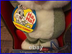 1998 (Warner Bros. Store) LOONEY TUNES (LAUGHING BUGS) Bunny Plush, NEW! RARE 1998 (Warner Bros. Store) LOONEY TUNES (LAUGHING BUGS) Bunny Plush, NEW! RARE