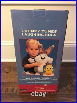 1998 (Warner Bros. Store) LOONEY TUNES (LAUGHING BUGS) Bunny Plush, NEW! RARE 1998 (Warner Bros. Store) LOONEY TUNES (LAUGHING BUGS) Bunny Plush, NEW! RARE