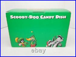 1998 Warner Bros Studio Store Scooby-Doo Candy Dish Christmas Sleigh Super Rare