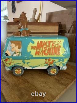 1999 Scooby Mystery Machine Cookie Jar Warner Bros Studio with Lid Rare Vintage