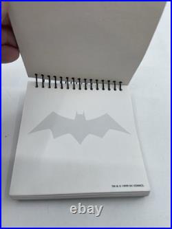 1999 Warner Bros Studio Store Batman Bruce Wayne Mask Spiral Notepad Rare
