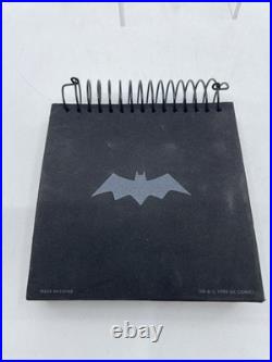 1999 Warner Bros Studio Store Batman Bruce Wayne Mask Spiral Notepad Rare