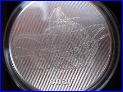 1-oz. Pure Silver Rare Tom And Jerry Holographic Classic Cartoon Coin + Gold