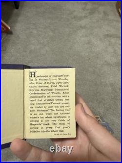 2000 Warner Bros. Harry Potter Great Wizards Mini Book Dumbledore Very Rare