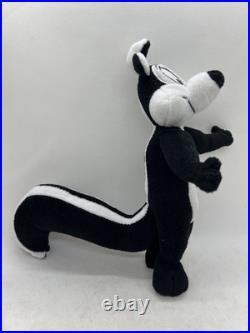 2005 Vintage SUPER RARE HAPPYLAND Pepe Le Pew 10 Plush Looney Tunes Warner Bros