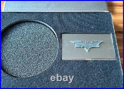 2008 Warner Bros Metal Dark Knight Movie Press Kit Promo Rare Business Card