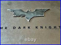 2008 Warner Bros Metal Dark Knight Movie Press Kit Promo Rare Business Card