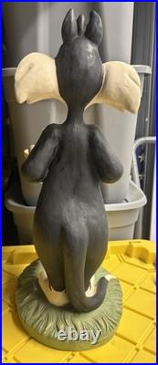 25 Sylvester & Tweety Bird HEAVY BIRD BATH RARE Warner Brothers Store Statue