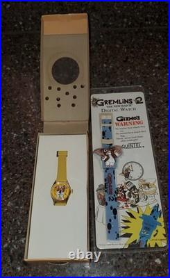 (2) Gremlins/Gremlins 2 GIZMO Digital Watches NIB 84' & 90' Rare VTG WARNER BROS
