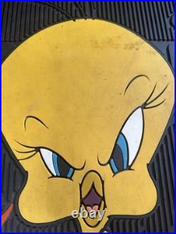 4 Tweety Bird Looney Tunes All Fired Up Floor Car Mats 2000 Warner Bros Rare VTG 4 Tweety Bird Looney Tunes All Fired Up Floor Car Mats 2000 Warner Bros Rare VTG