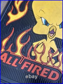 4 Tweety Bird Looney Tunes All Fired Up Floor Car Mats 2000 Warner Bros Rare VTG 4 Tweety Bird Looney Tunes All Fired Up Floor Car Mats 2000 Warner Bros Rare VTG