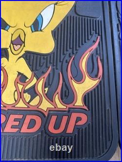 4 Tweety Bird Looney Tunes All Fired Up Floor Car Mats 2000 Warner Bros Rare VTG 4 Tweety Bird Looney Tunes All Fired Up Floor Car Mats 2000 Warner Bros Rare VTG