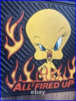 4 Tweety Bird Looney Tunes All Fired Up Floor Car Mats 2000 Warner Bros Rare VTG 4 Tweety Bird Looney Tunes All Fired Up Floor Car Mats 2000 Warner Bros Rare VTG