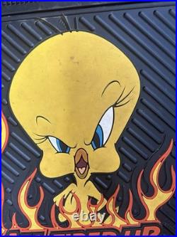 4 Tweety Bird Looney Tunes All Fired Up Floor Car Mats 2000 Warner Bros Rare VTG 4 Tweety Bird Looney Tunes All Fired Up Floor Car Mats 2000 Warner Bros Rare VTG
