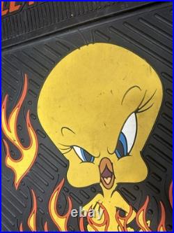 4 Tweety Bird Looney Tunes All Fired Up Floor Car Mats 2000 Warner Bros Rare VTG 4 Tweety Bird Looney Tunes All Fired Up Floor Car Mats 2000 Warner Bros Rare VTG