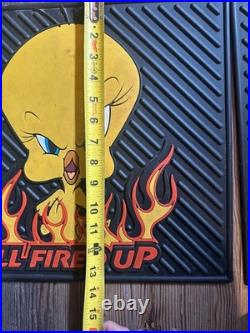 4 Tweety Bird Looney Tunes All Fired Up Floor Car Mats 2000 Warner Bros Rare VTG 4 Tweety Bird Looney Tunes All Fired Up Floor Car Mats 2000 Warner Bros Rare VTG