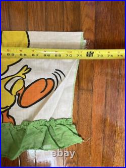 4pc Rare Vintage Tweety Bird Sylvester The Cat Warner Bros Inc. 1975 Curtains