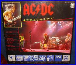 AC/DC vs FOREIGNER rare ORIGINAL 1981 Japan WL PROMO ONLY JAPAN TOUR ALBUM