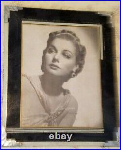 ANN SHERIDAN Original Vintage OLD WARNER BROS PORTRAIT Photo on glass decco RARE