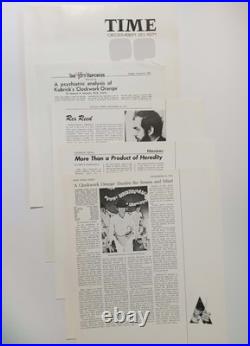 A Clockwork Orange Press Kit RARE Official Warner Bros. Publicity Materials