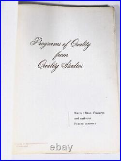 A. P. P. Warner Bros Movies 1957 Rare Catalog Cinema Films Cartoons Oscars A. P. P. Warner Bros Movies 1957 Rare Catalog Cinema Films Cartoons Oscars