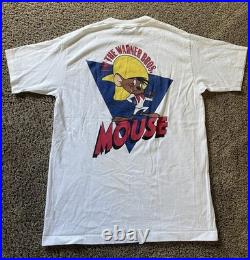 Acme Clothing Vtg 1991 Speedy Gonzales Warner Bros Advertising Shirt Sz L RARE